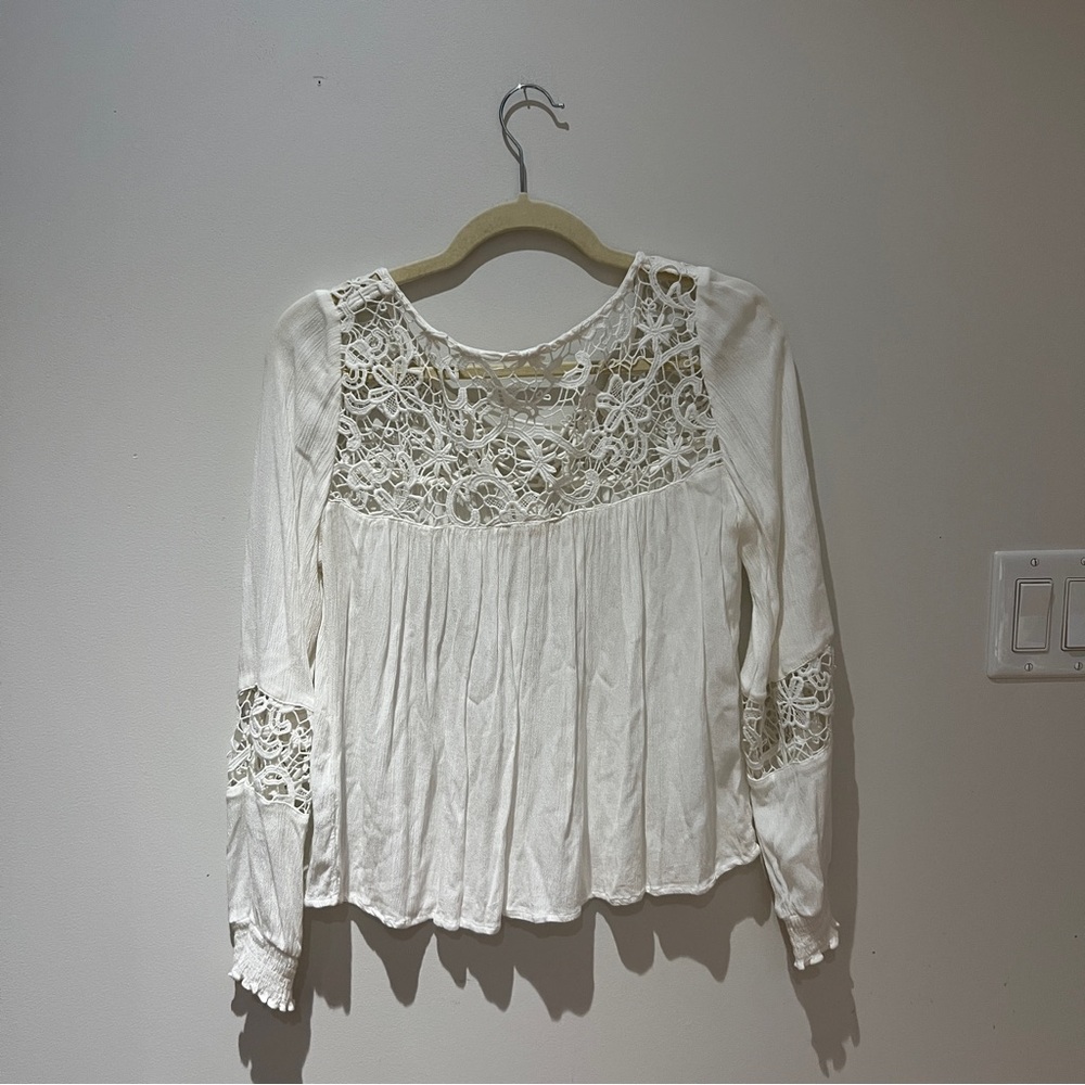 Abercrombie & Fitch Cream Lace Blouse - Picture 4 of 4